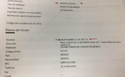 Busca Bimbo registro de “Manteconchas”