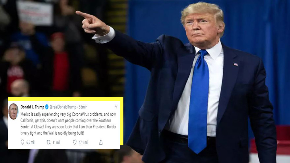 La frontera es muy estrecha y el muro se está construyendo rápidamente: Trump