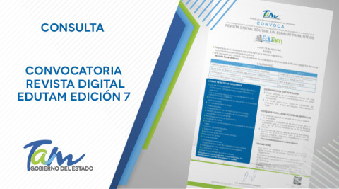 Participa en Revista Digital EduTam No.7
