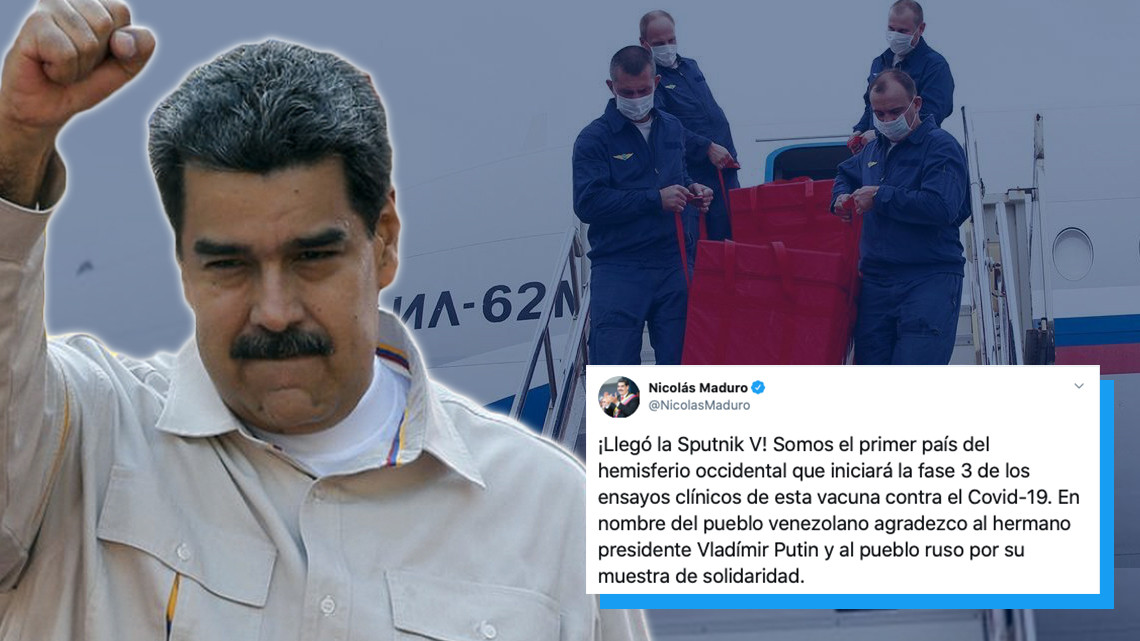 "¡Llegó la Sputnik V!": Maduro agradece a Rusia por la vacuna contra el coronavirus