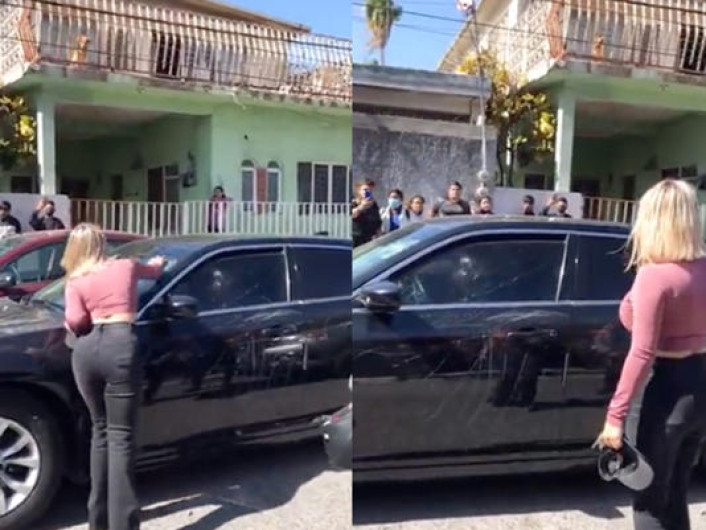 Mujer descubre a su esposo con la amante