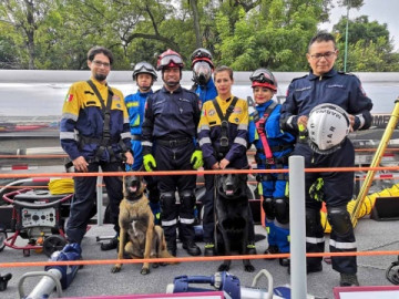 Unidad Canina de la UNAM participa en desfile