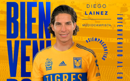 Tigres hace oficial el fichaje de Diego Lainez
