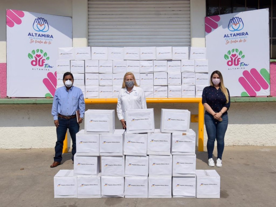 Recibe Gobierno de Altamira donativo de la empresa Dragados Offshore