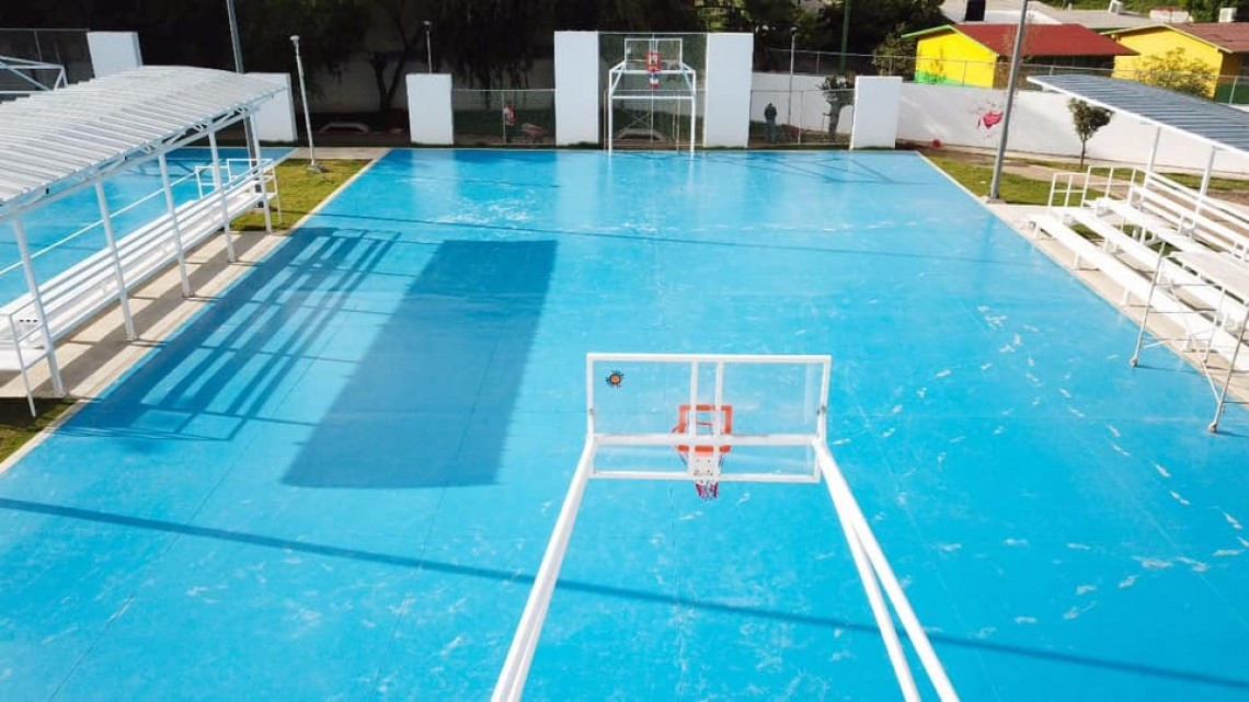 Avanza un 90 por ciento la construcción de la Unidad Deportiva en la colonia "La Fe"