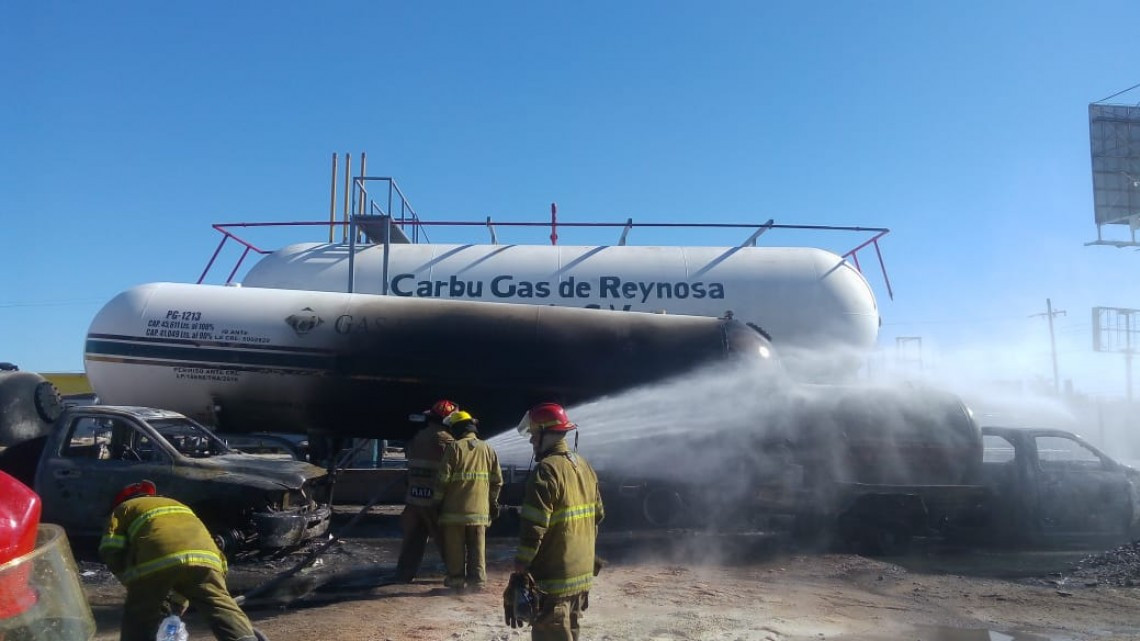 Responde con efectividad Protección Civil ante incendio de gasera