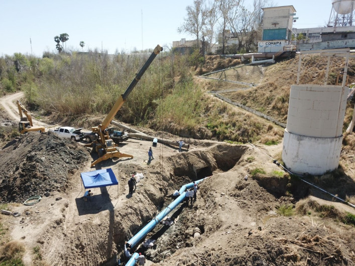 Invierte COMAPA más de 1 MDP en rehabilitación de tubería antigua