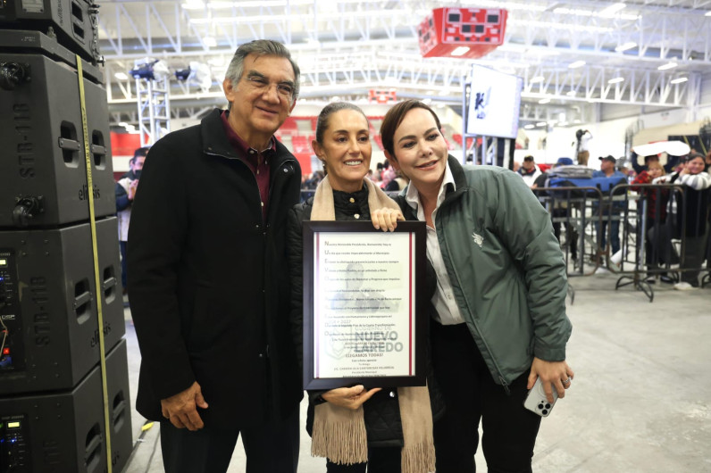 ¡Que viva Nuevo Laredo, que viva Tamaulipas!; refrenda presidenta Claudia Sheinbaum compromiso con bienestar y progreso de familias neolaredenses 