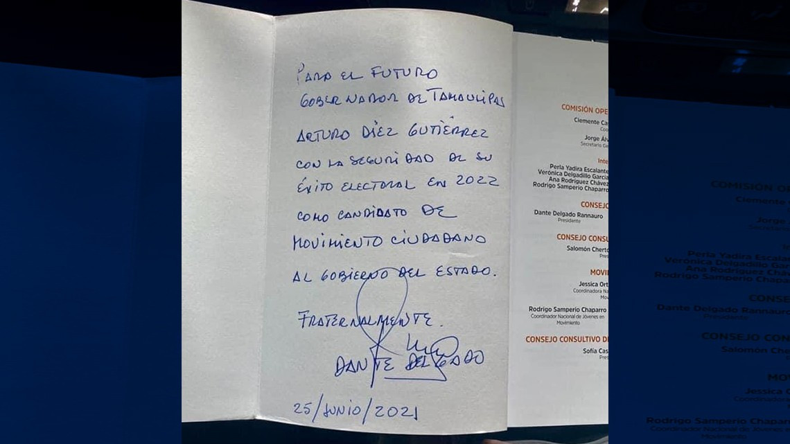 Movimiento ciudadano anuncia que su candidato a la gubernatura será Arturo Diez