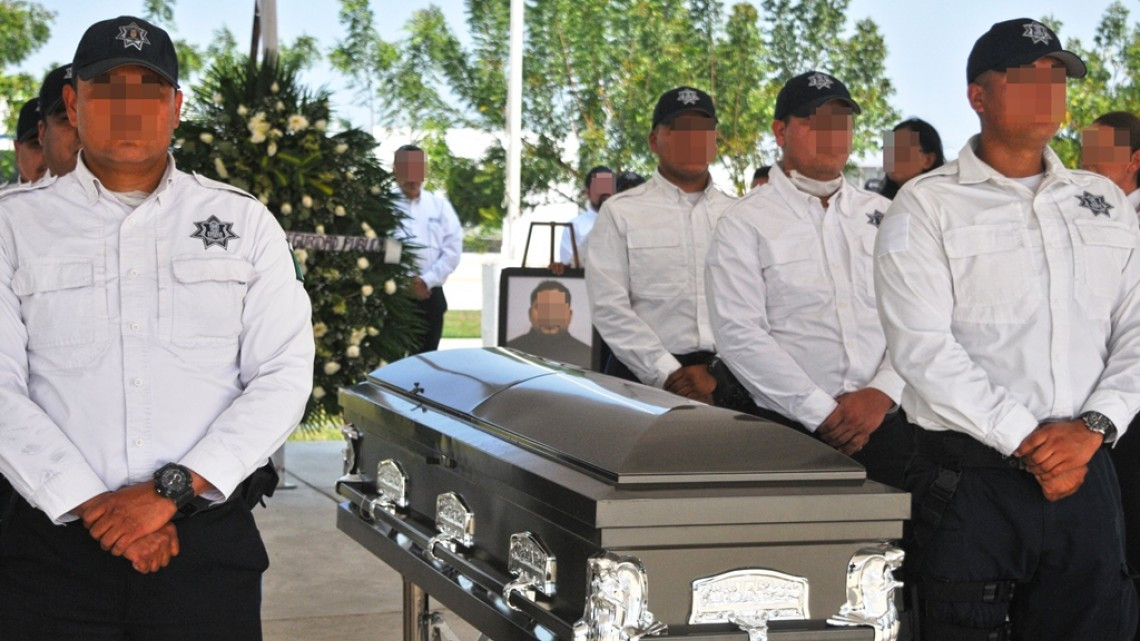 Realizan ceremonia de cuerpo presente de Policía Estatal