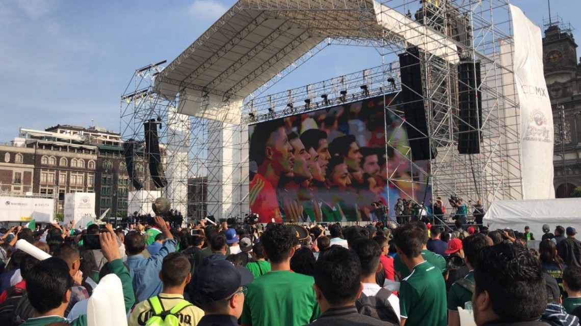 En el Ángel de la Independencia arranca la emoción nacional