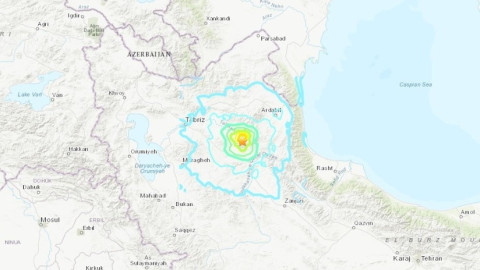 Se registra sismo en Irán de 5.8