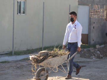 Se unen vecinos y gobierno para limpieza de los Olivos 1