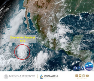 Se forma Depresión Tropical 13-E en el Océano Pacífico