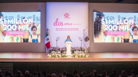 Presenta Mariana Gómez de García Cabeza de Vaca segundo informe del DIF Tamaulipas  