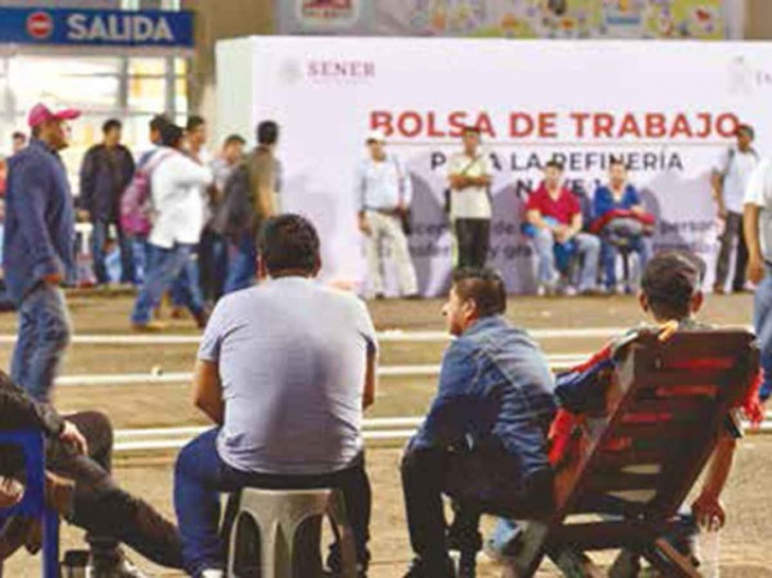 Así la bolsa laboral de Dos Bocas
