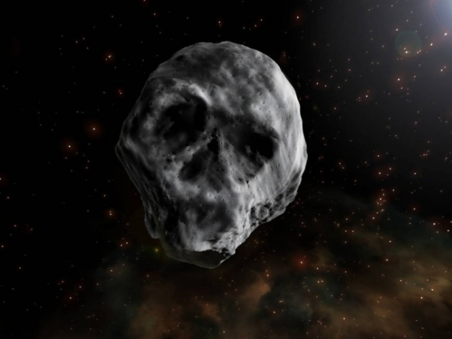 Asteroide "Halloween" con forma de calavera pasará por la tierra este 31 de Octubre