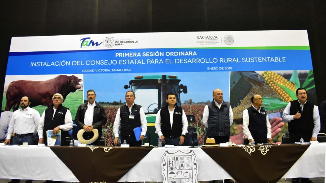 Instalan Consejo Estatal para el Desarrollo Rural Sustentable