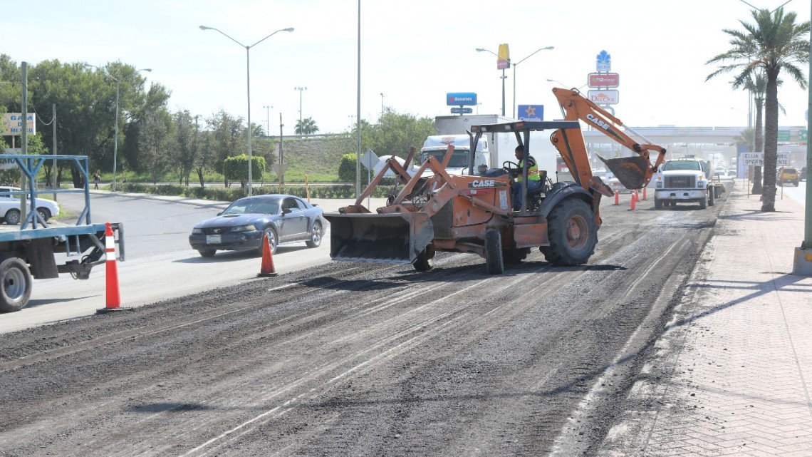 Continúan trabajos de rehabilitación en Bulevar Morelos