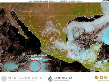 “Raymond”, se forma la tormenta tropical