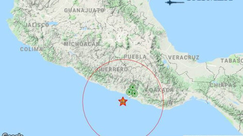 Sismo de 4.4 sacude a Ometepec, Guerrero