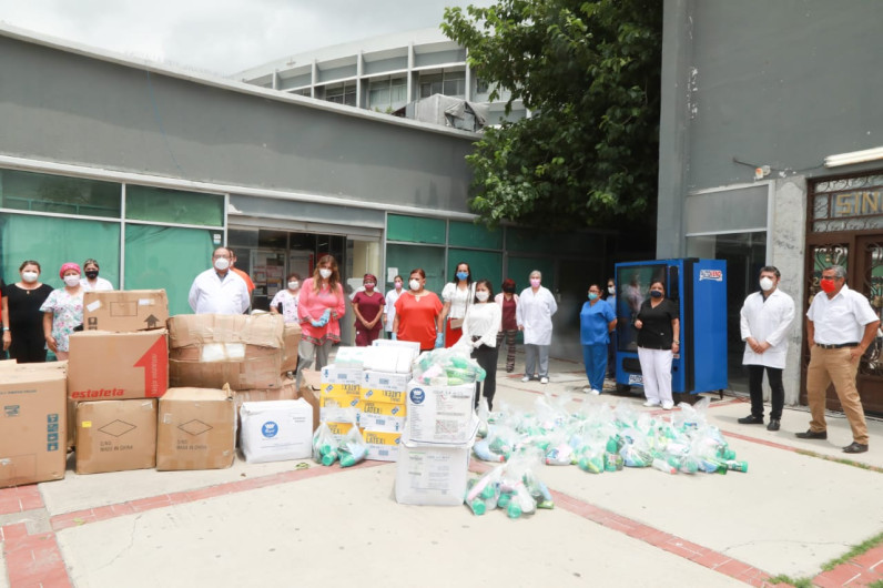 Entrega Maki Ortiz insumos médicos a Héroes de la Salud del ISSSTE