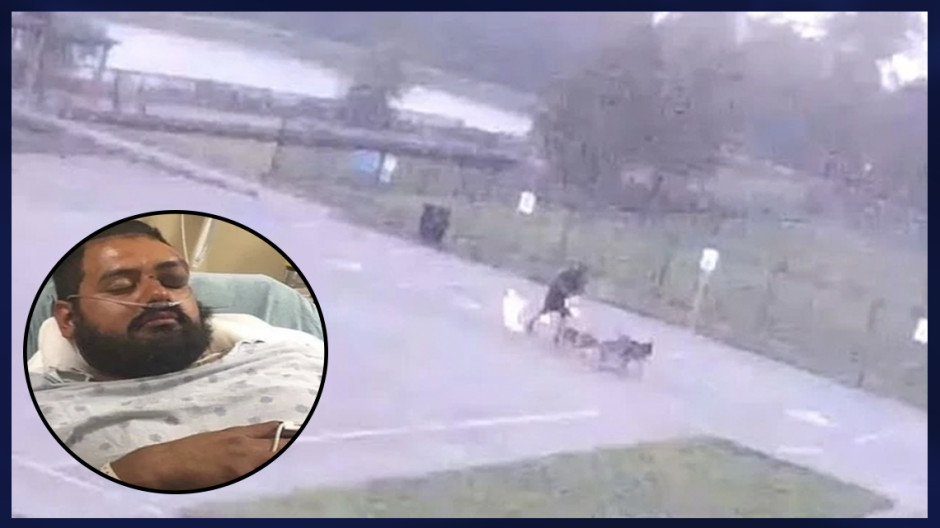 Momento exacto en el que un hombre en Texas es impactado por un rayo 