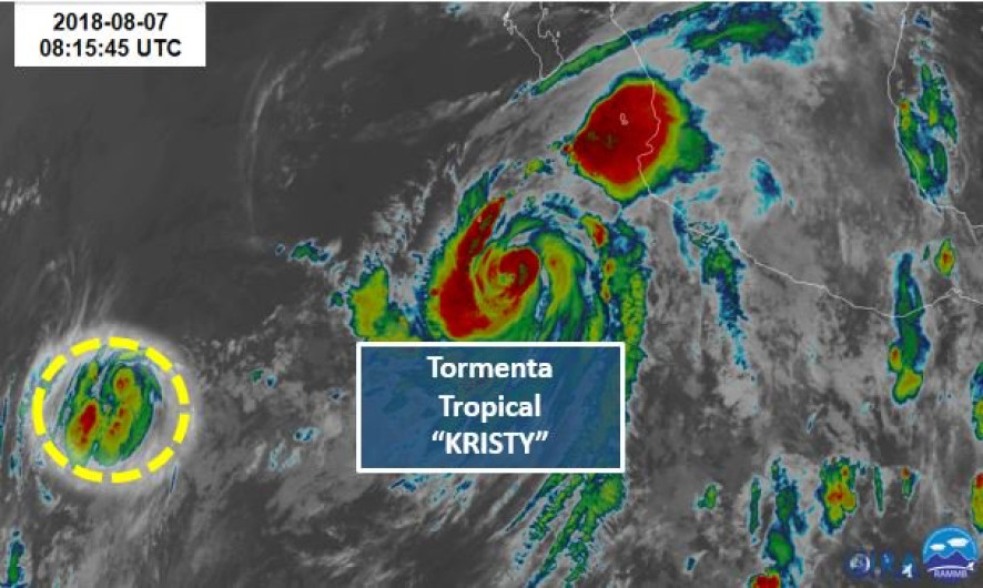Depresión tropical 13-E se convierte en tormenta tropical Kristy