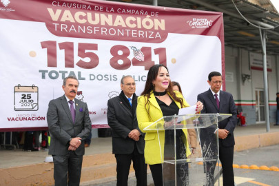Culmina Campaña de vacunación transfroteriza edición 2022 con más de 115 mil beneficiados