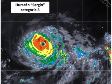 Huracán "Sergio" podría girar hacia México