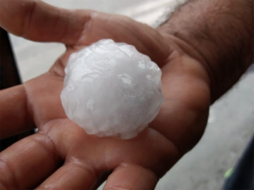 Cae granizo del tamaño de una pelota de golf en Nuevo León