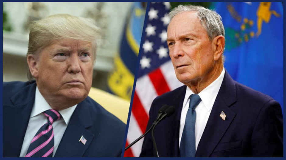 Trump se burla de Mike Bloomberg por su estatura