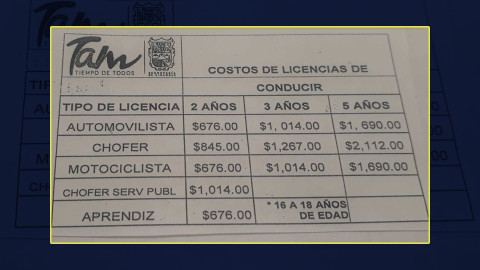 Aumenta el precio de las licencias de manejo 