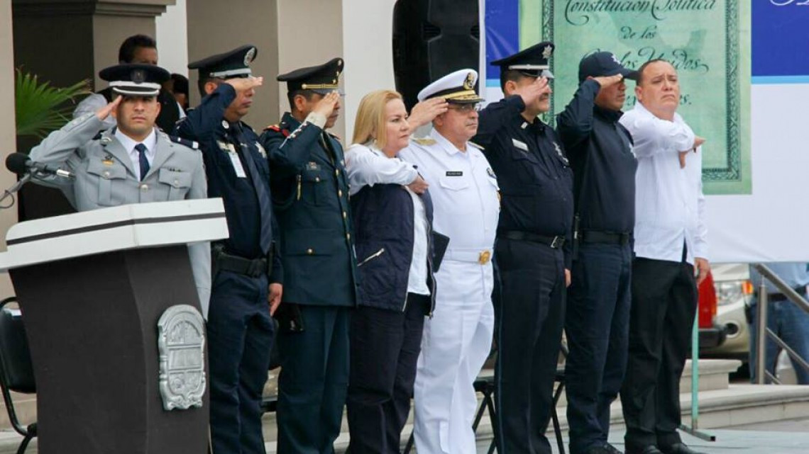 Conmemoran 101 aniversario de la constitución política