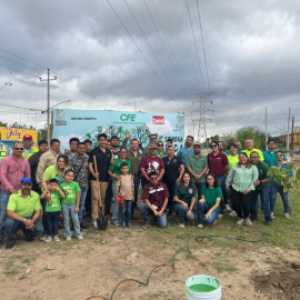 Realiza Gobierno Municipal jornada de reforestación en el Boulevard Las Torres