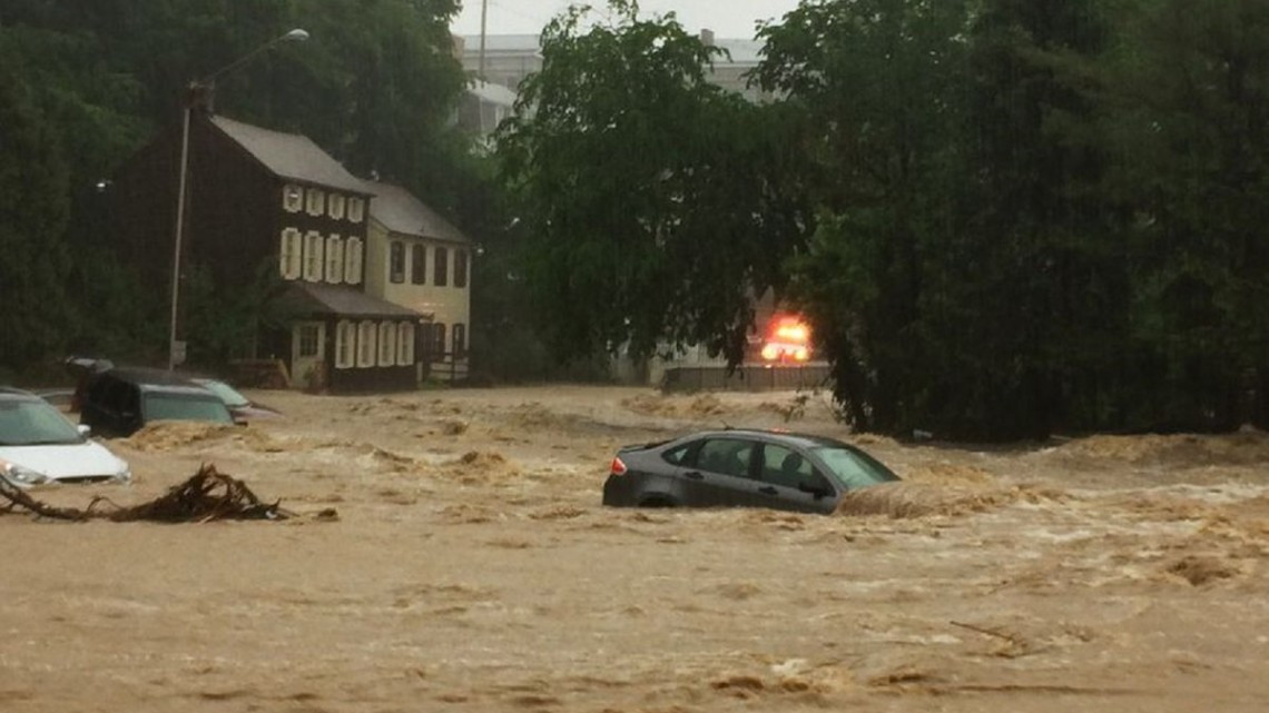 Al menos un desaparecido tras inundaciones relámpago en el estado de Maryland