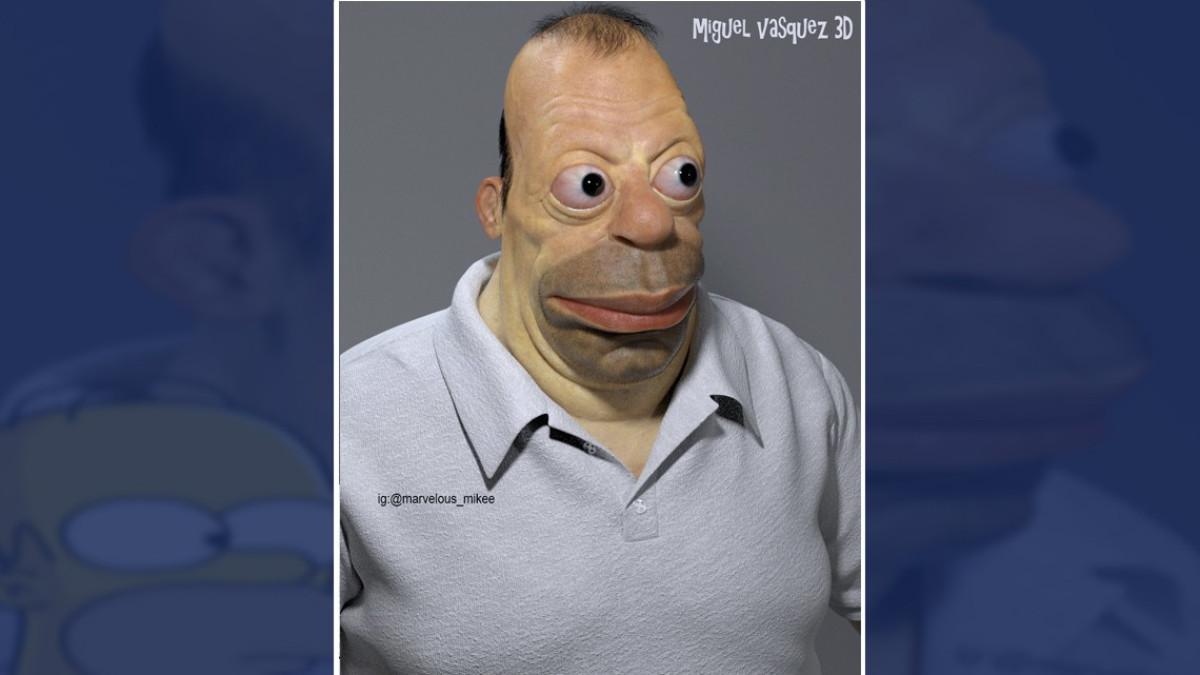 Homero Simpson en versión 3D