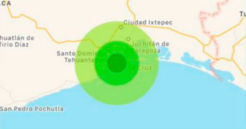 Reportan sismo de 4.2 grados en Salina Cruz, Oaxaca