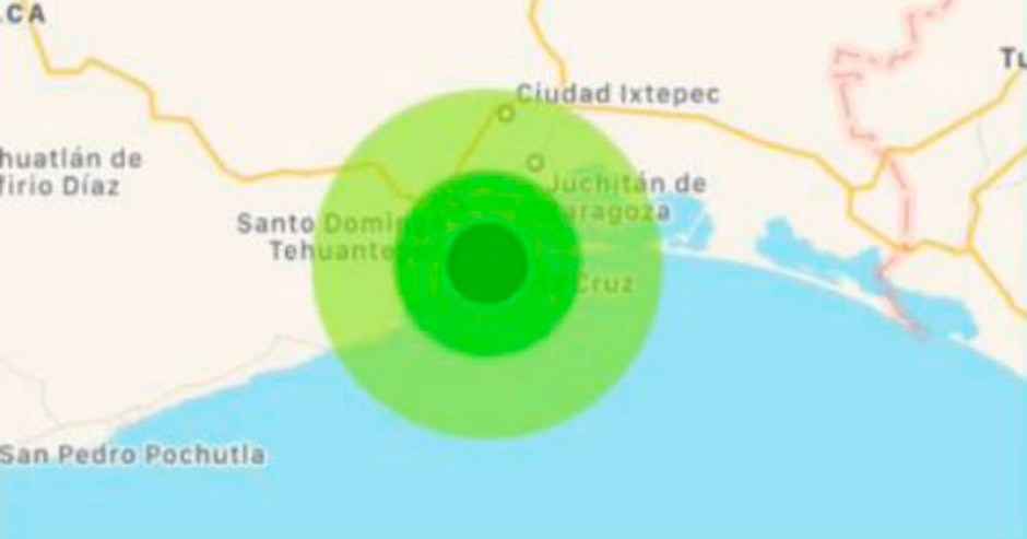 Reportan sismo de 4.2 grados en Salina Cruz, Oaxaca