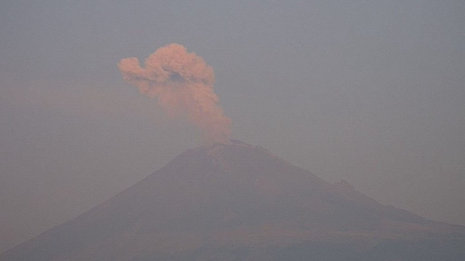 Van 31 exhalaciones del Popocatépetl en las últimas 24 horas