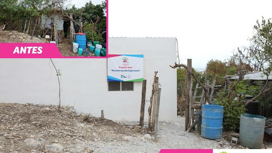 Realizan programa "Reconstruye Esperanzas" en apoyo a familias