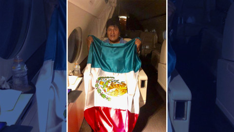 Evo Morales viaja a México en un avión de la Fuerza Aérea Mexicana