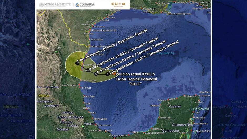 Toma precauciones, se mantendrá la lluvia por un par de días más en Tamaulipas y Valle de Texas