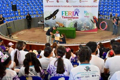 Promueven en alumnos de primaria respeto a la vida silvestre en Feria Tamaulipas 2024