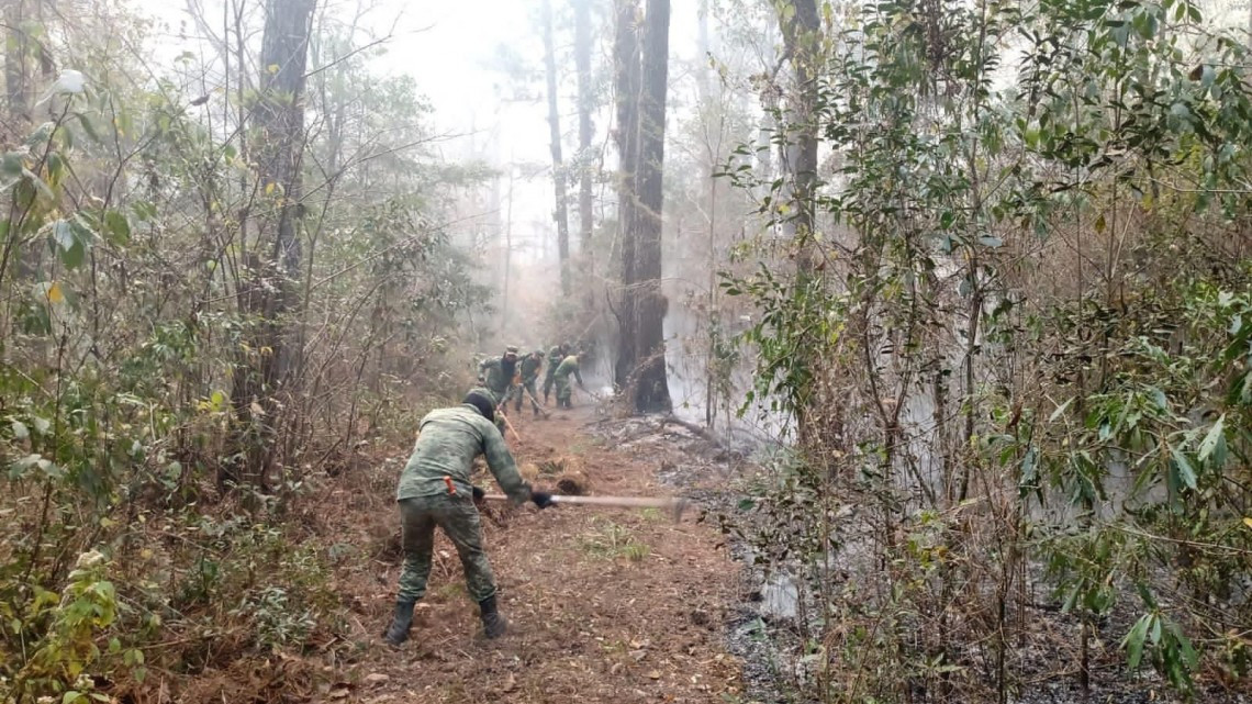 Instalan centro de acopio para apoyar a combatientes del incendio en “El Cielo”