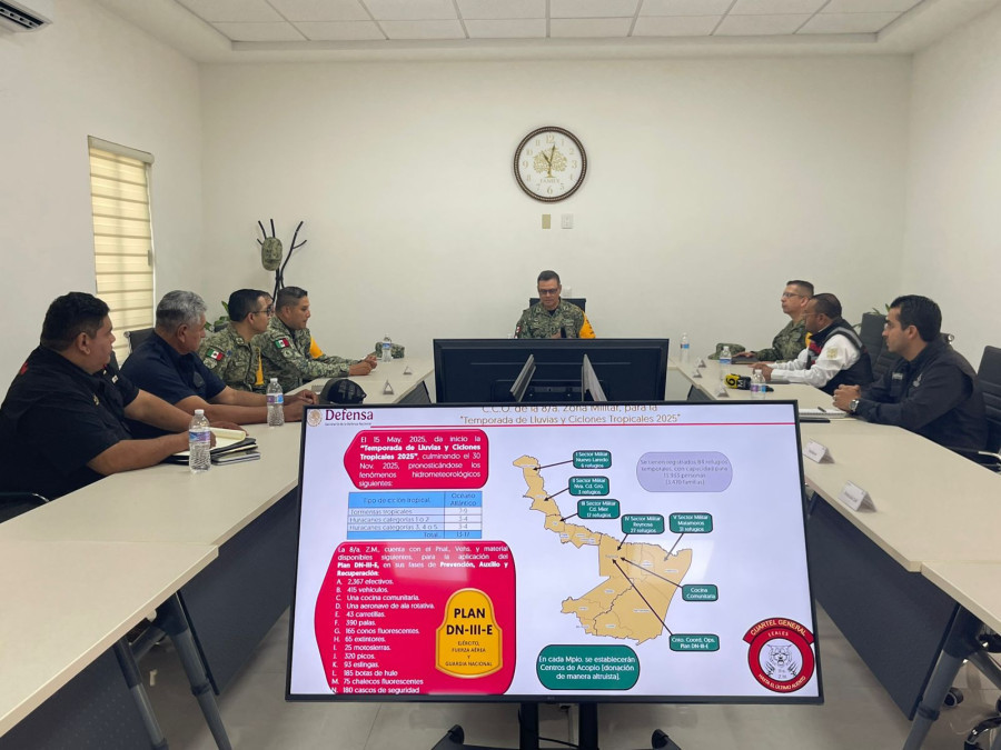 Instalan Centro Coordinador de Operaciones por lluvias y ciclones en Reynosa