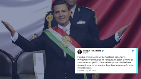 Felicita EPN al nuevo presidente de Paraguay