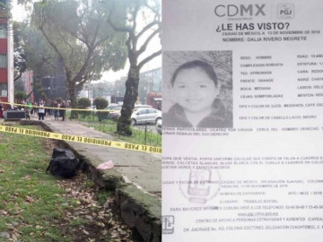 Maleta con restos humanos en Tlateloco son de una niña