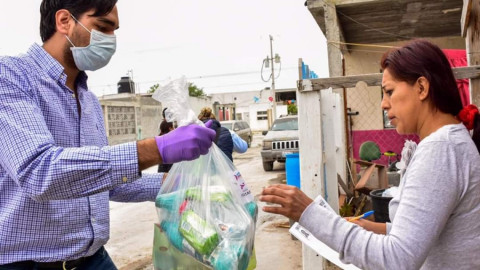Voluntariado Juvenil del sistema DIF Reynosa continúa con reparto de alimentos y Kits de limpieza