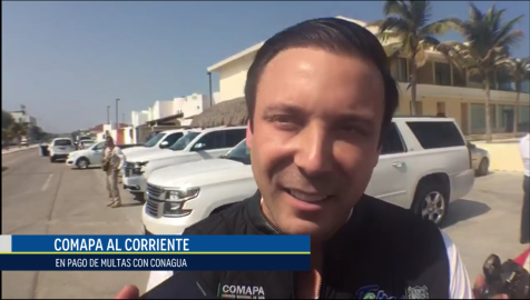 Comapa al corriente en pago de multas con Conagua